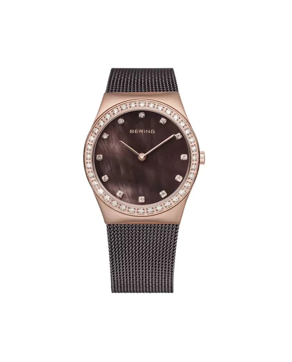 

Женские часы 12430-262 CLASSIC, украшенные элементами Swarovski Bering, белый