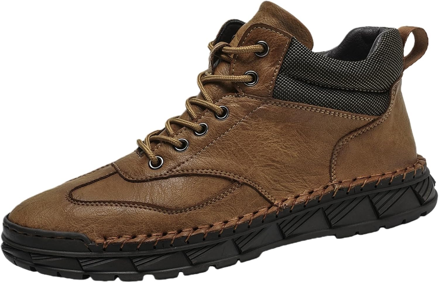 

Модные мужские повседневные спортивные кроссовки - большой размер. Гладкий и качественный кожаный верх. Дышащая подкладка. Резиновая износостойкая подошва Clolinde, коричневый