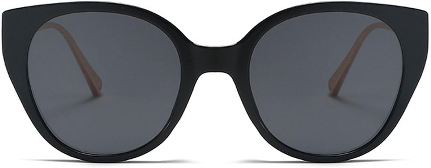 

Ретро-солнцезащитные очки «кошачий глаз» для женщин, круглые солнцезащитные очки, милые овальные очки в стиле 90-х, женские солнцезащитные очки с защитой от УФ-излучения UV400 mincl, Black