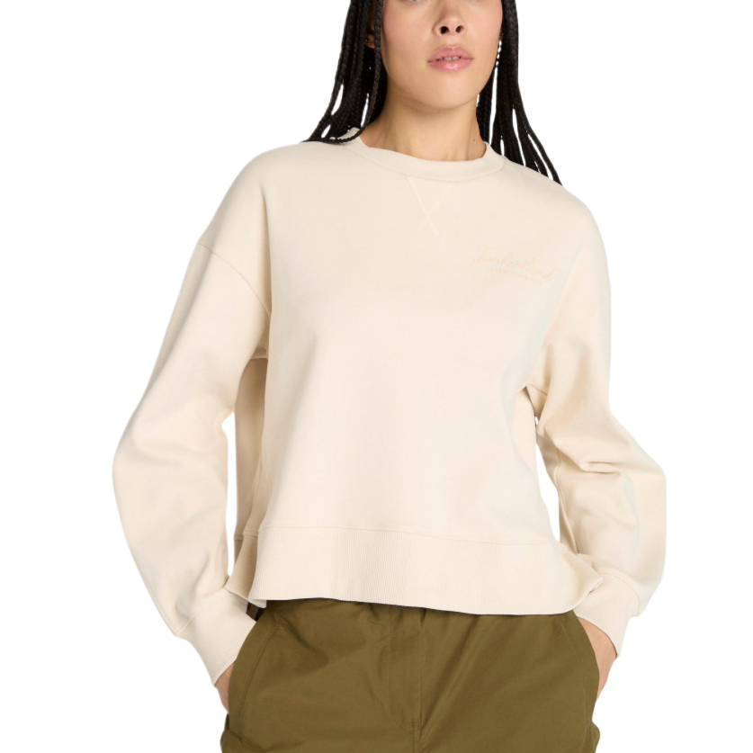 

Timberland Свитшот женский Ecru с круглым вырезом Moderate, Бежевый, Timberland Свитшот женский Ecru с круглым вырезом Moderate