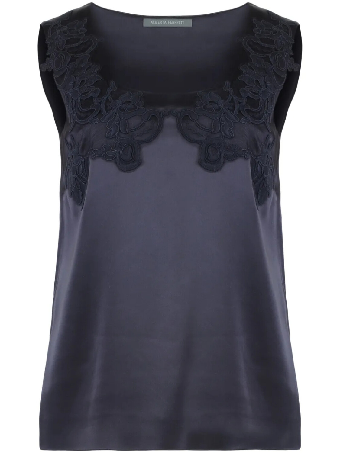 

Alberta Ferretti атласная блузка, синий
