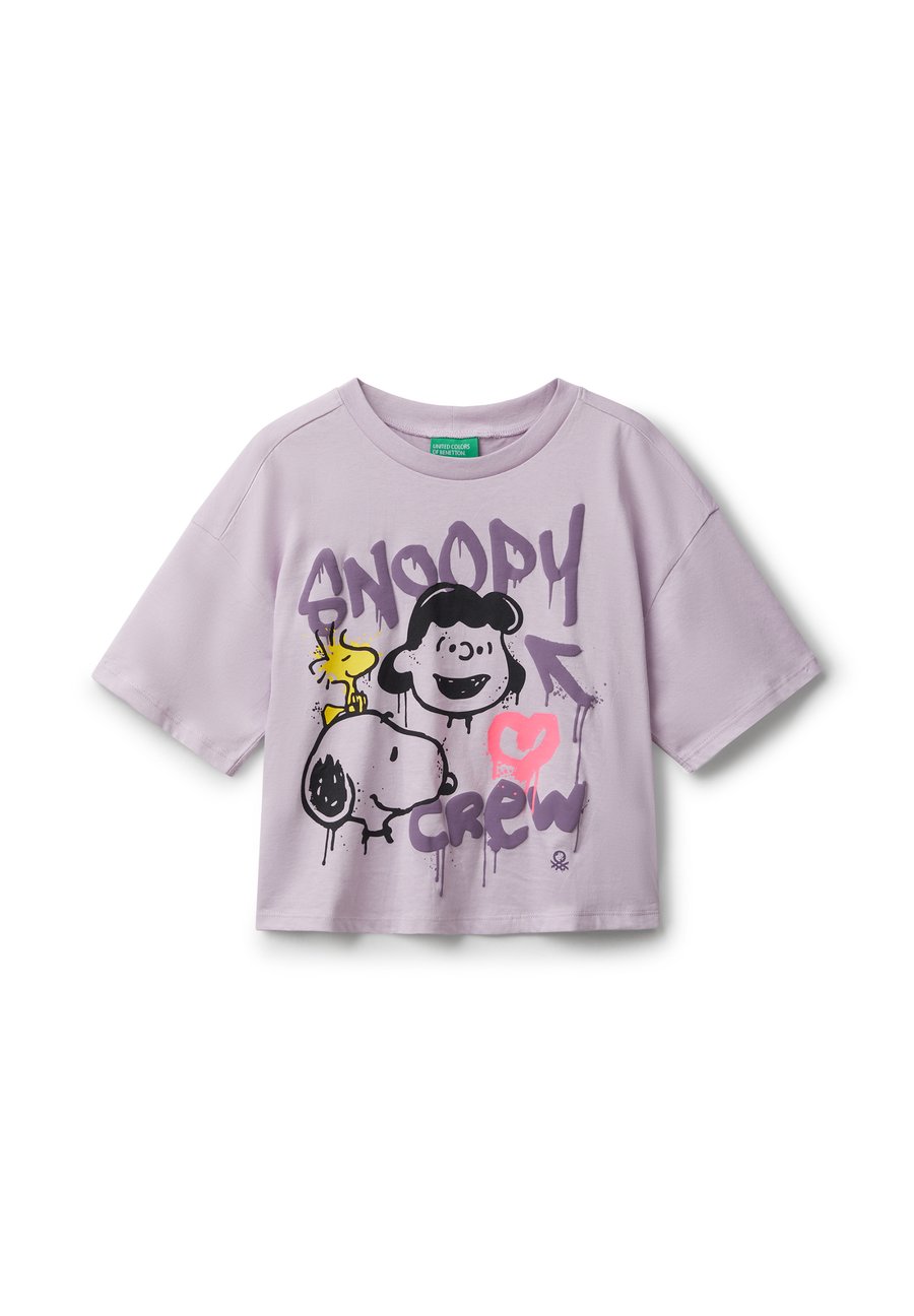 

Футболка United Colors of Benetton BOXY FIT PEANUTS, Violet/Lilac