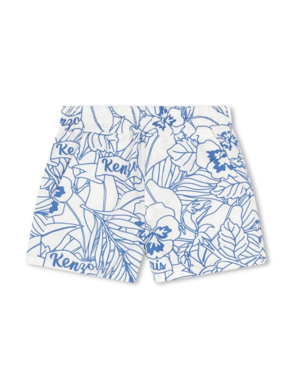

Kenzo Kids шорты с цветочным принтом, белый