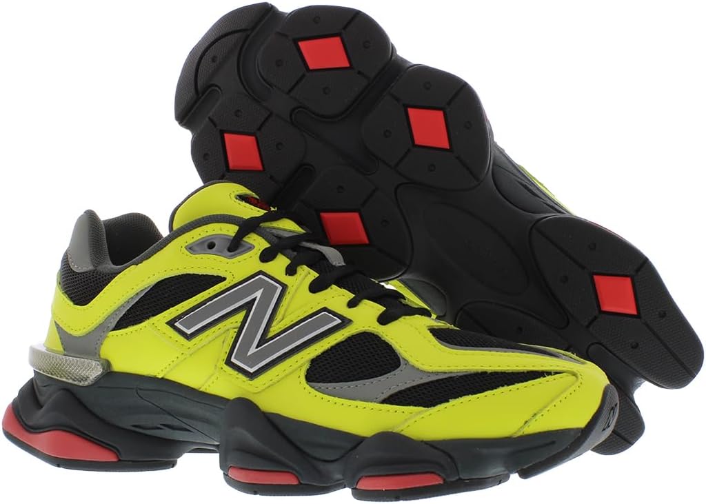 Кроссовки New Balance 9060 для мужчин, желтый/серый/серебристо-серый — фото 4