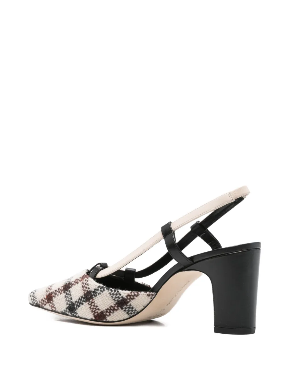 Туфли-лодочки Vestal с открытой пяткой 70 мм Manolo Blahnik, белый — фото 3