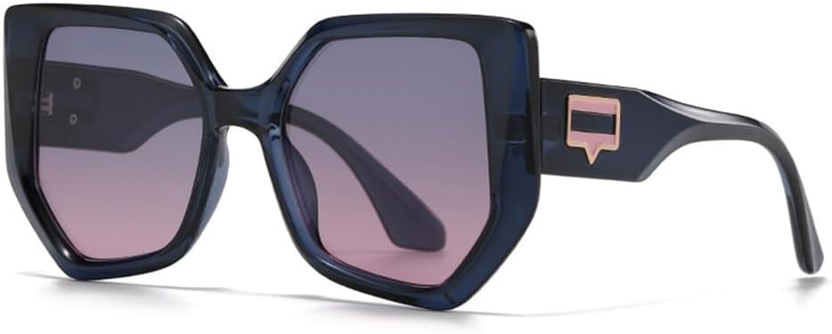 

Женские поляризованные солнцезащитные очки в оправе Мужские солнцезащитные очки с градиентной оправой и защитой от УФ-излучения UV400 в крупной оправе HPIRME, Bluegraypink