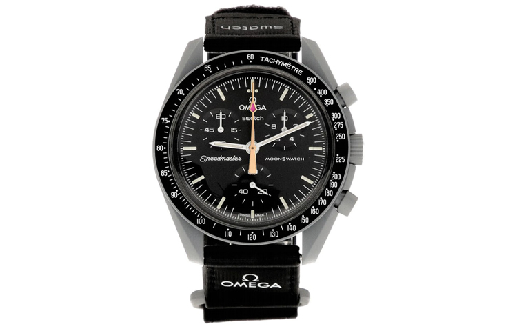 

Swatch Мужские черные часы SO33M102-105, 42 мм