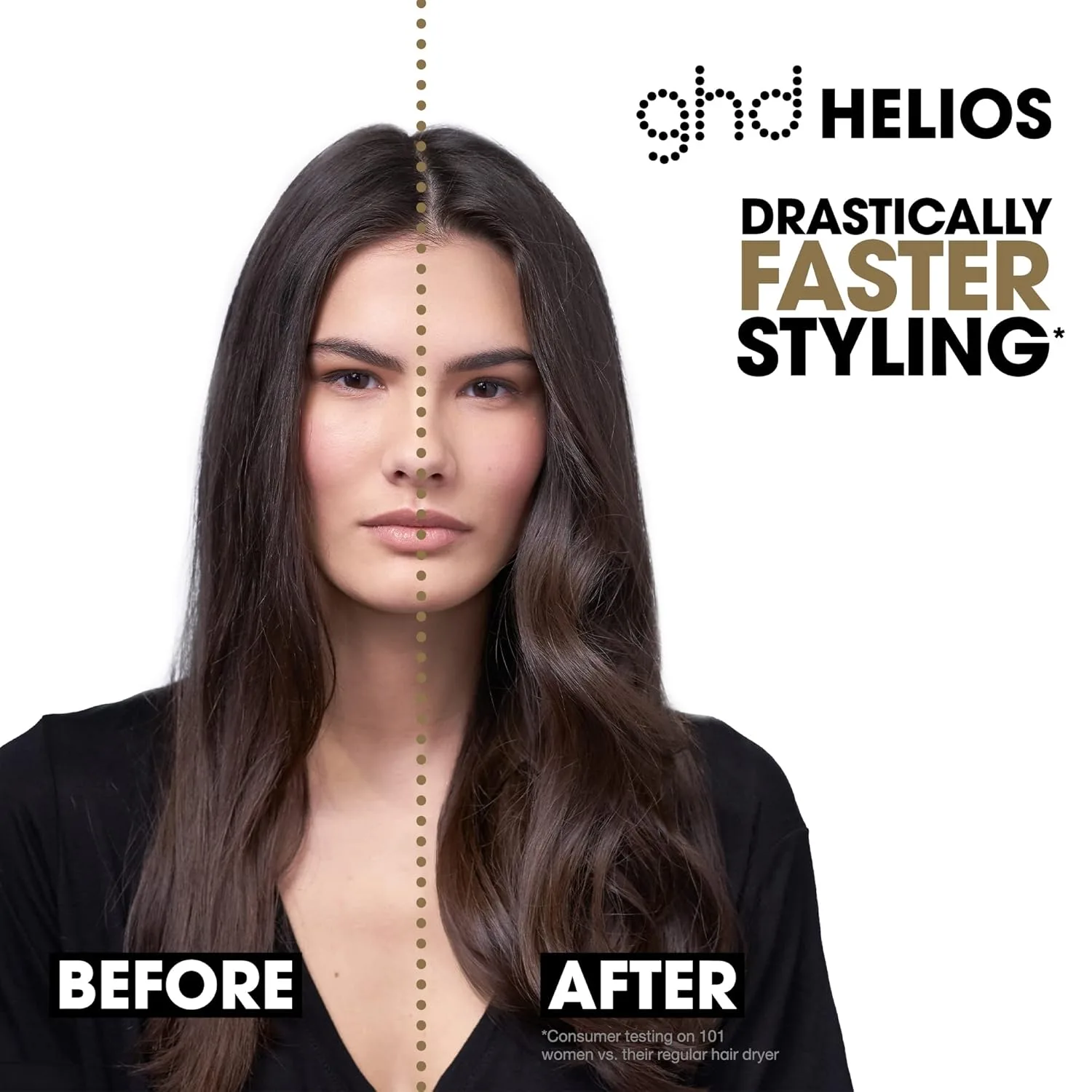 Набор ghd Helios Essentials Duo - фен Helios мощностью 1875 Вт (сливовый) и термозащитное средство для придания объема волосам Body Goals (190 мл) — фото 4