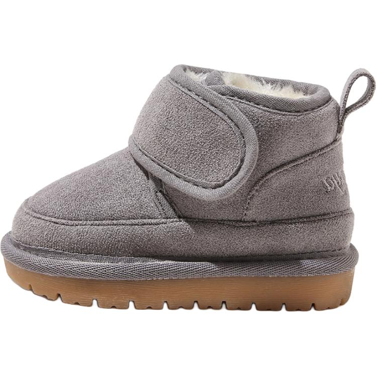 

Противоскользящие и износостойкие теплые детские ботинки Babaya, серый