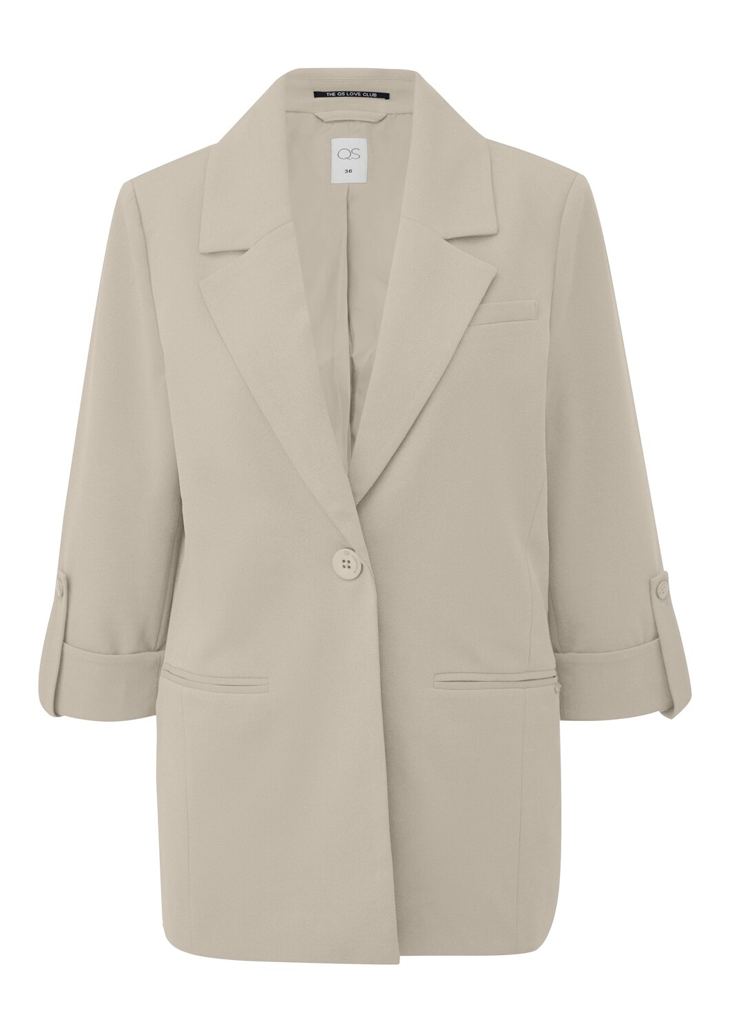 

QS Блейзер в бежевом цвете