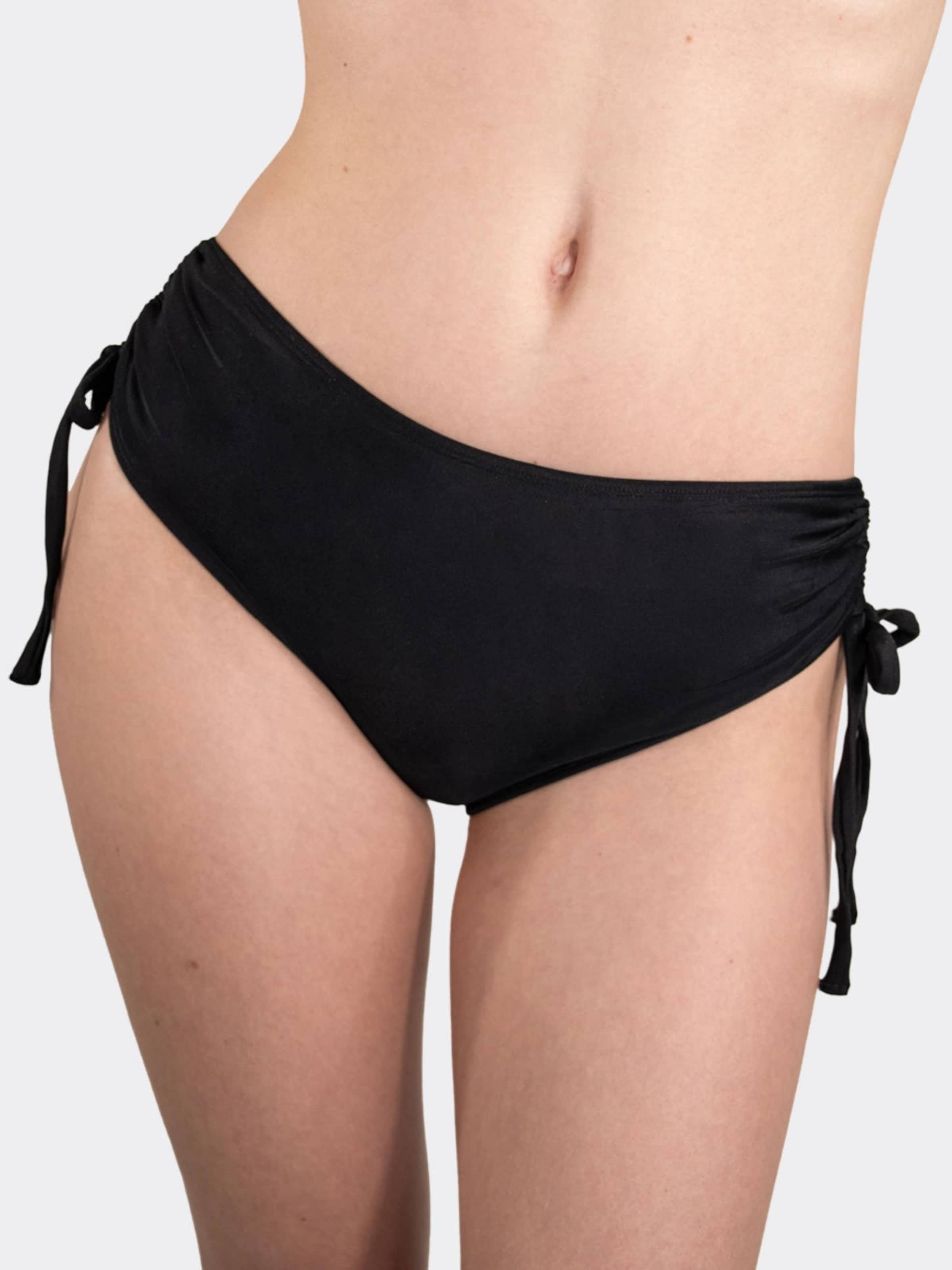 

MYLILY Бикини-шорты 'Bikini Hose mit Raffung und Schnürung' в черном цвете, Черный, MYLILY Бикини-шорты 'Bikini Hose mit Raffung und Schnürung' в черном цвете