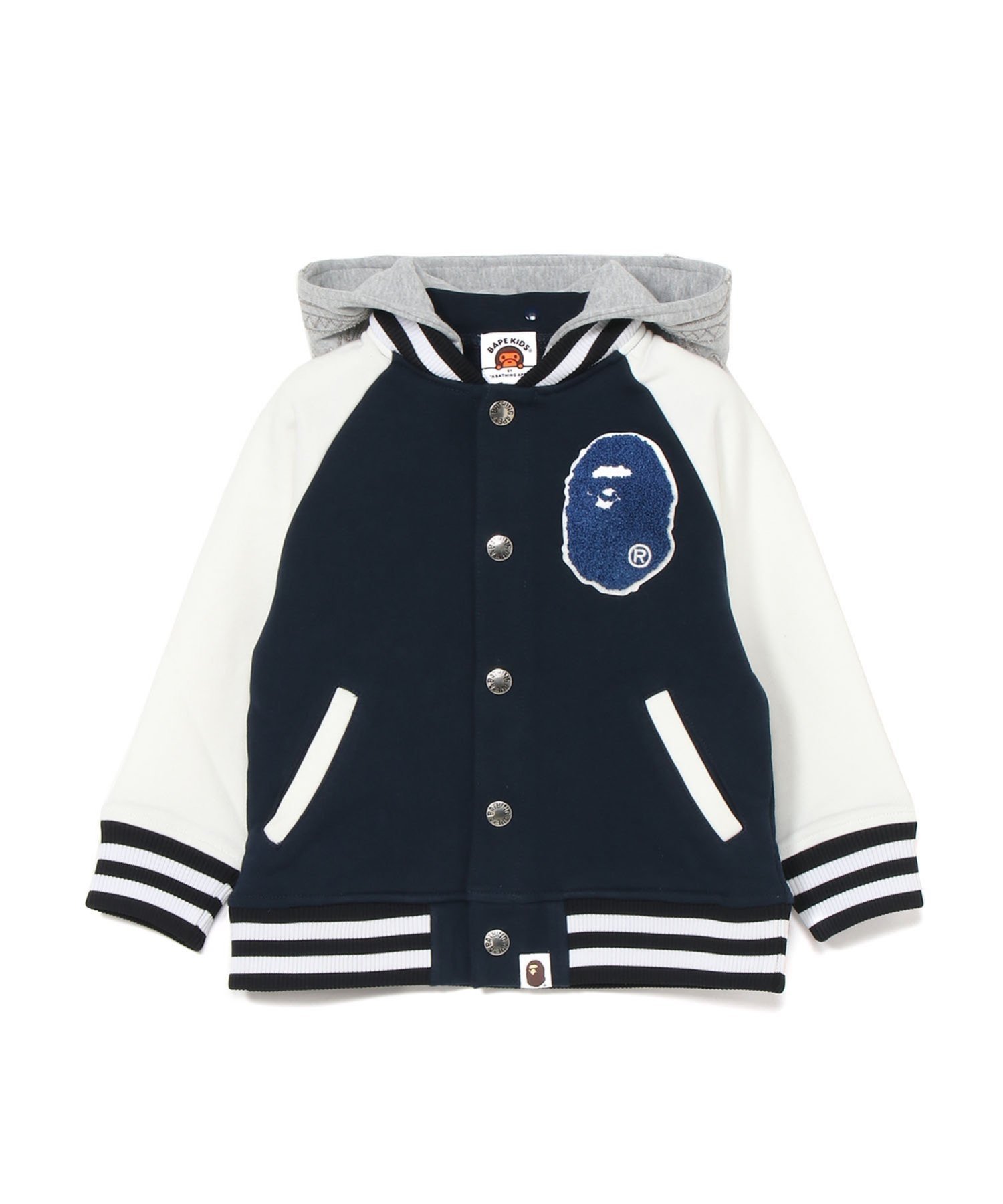 Толстовка с капюшоном и куртка в стиле «Акула» A BATHING APE, NAVY