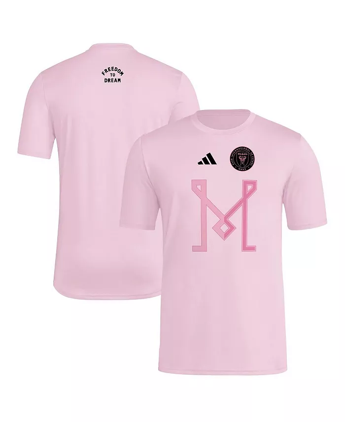 

Мужская футболка Inter Miami CF 2025 розового цвета с технологией AEROREADY и крючком adidas