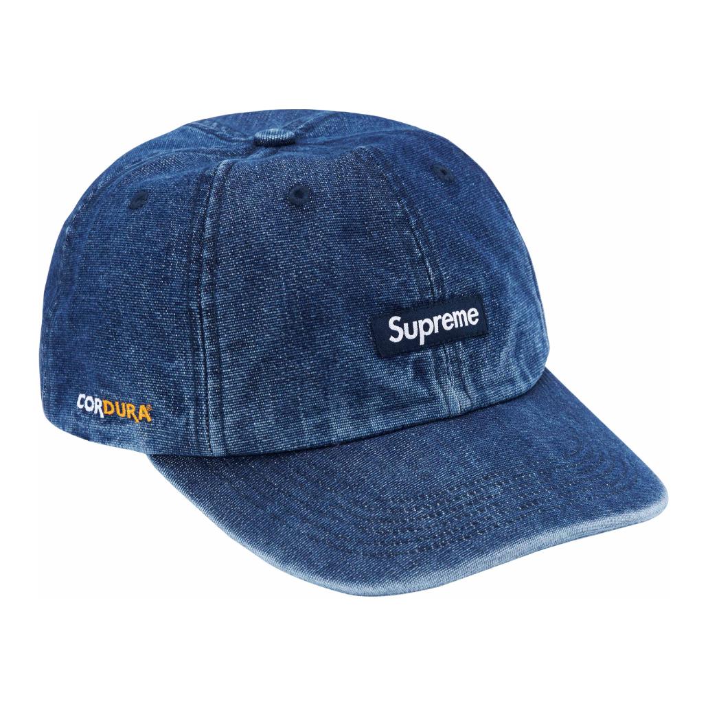 

Хлопковая бейсболка унисекс синяя Supreme