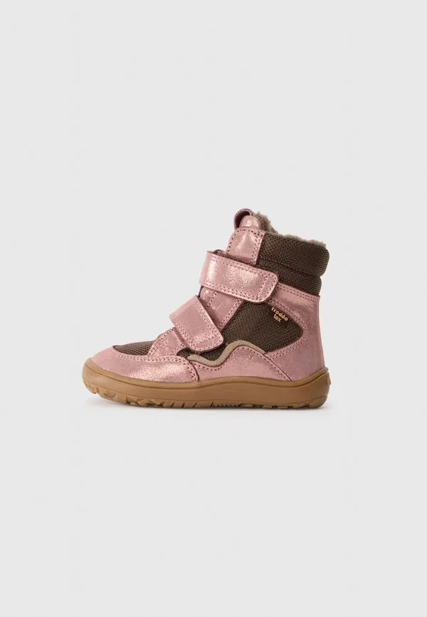Зимние ботинки barefoot tex розово-золотистого цвета Froddo, Pink/Gold-Coloured