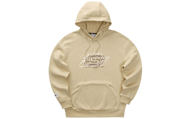 

Модный классический свитшот Unisex Skechers, кремовый