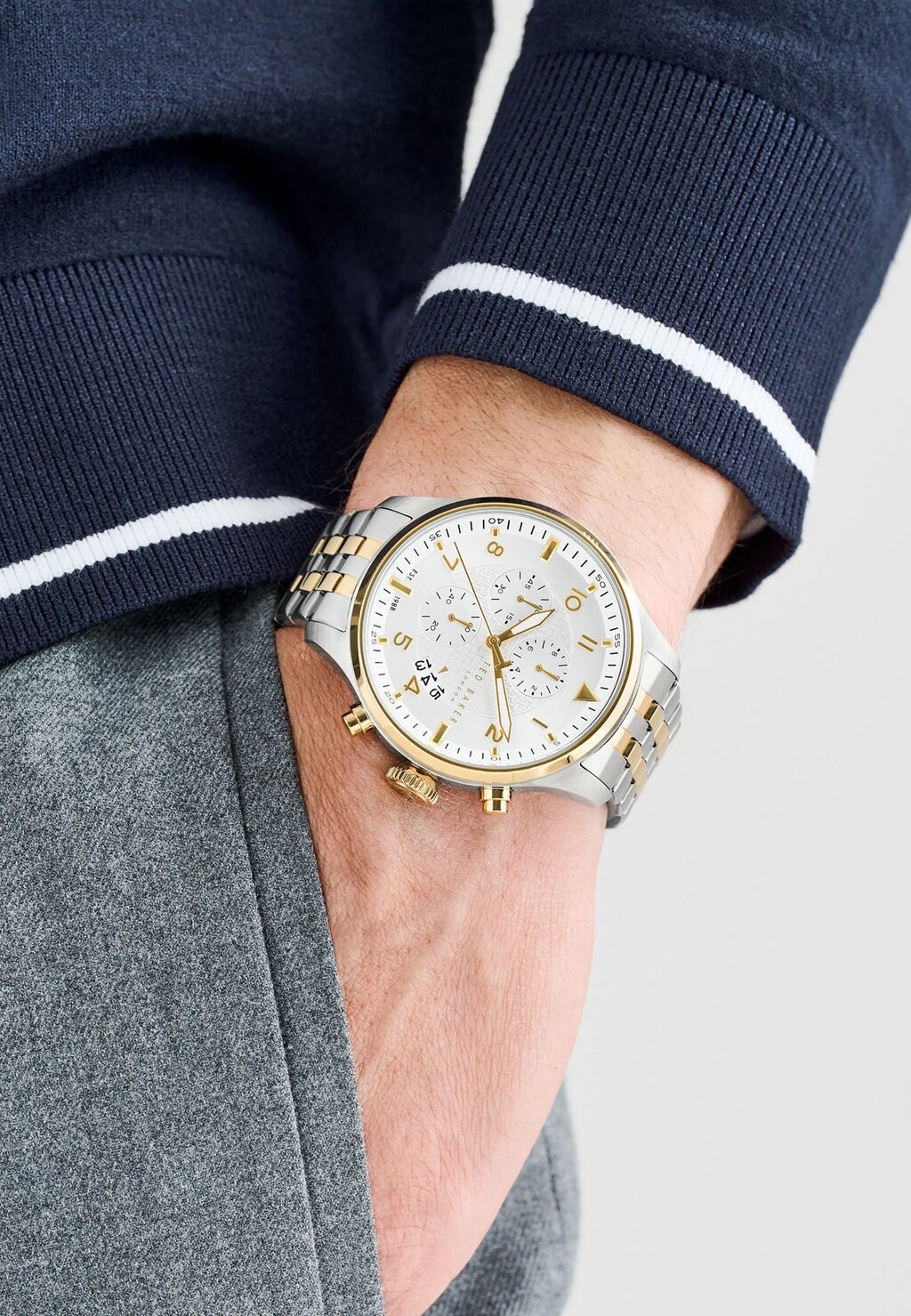 

Часы с хронографом FULMAAR Ted Baker, серебристый