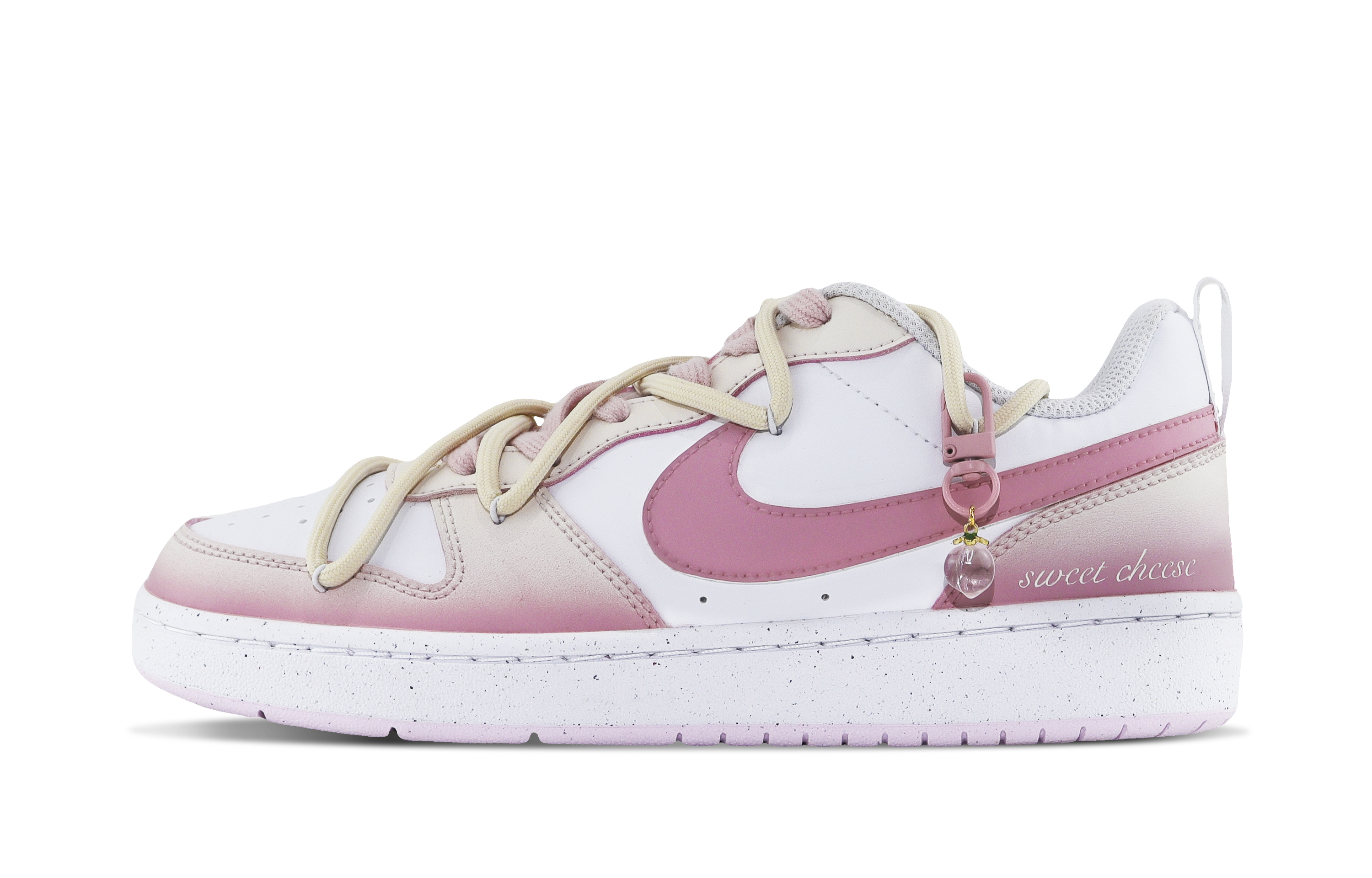 

Кроссовки Nike Court Borough Skateboard Shoes Women's Low-Top White Pink, Розовый, Кроссовки Nike Court Borough Skateboard Shoes Women's Low-Top White Pink