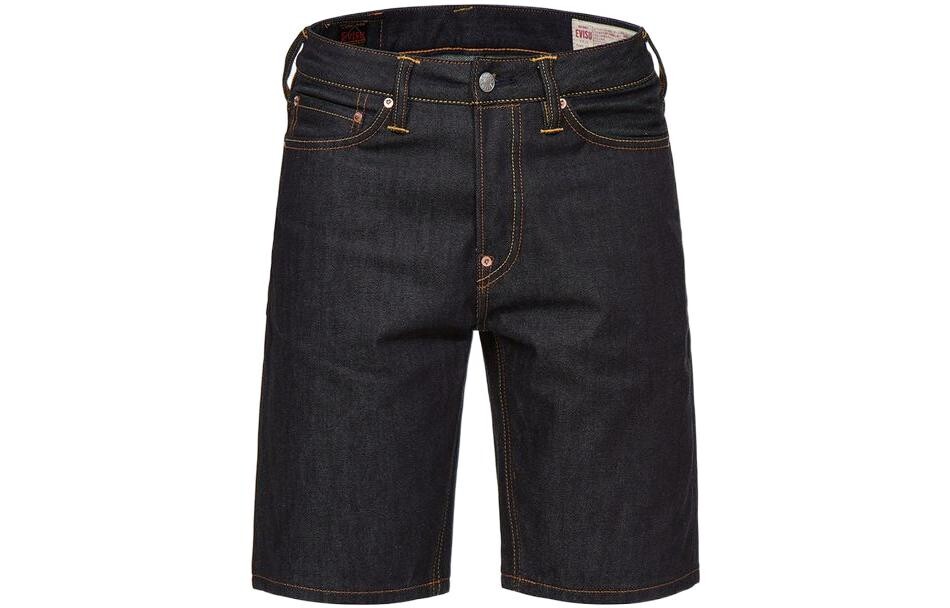 

Джинсовые шорты мужские джинсовые синие Evisu, синий