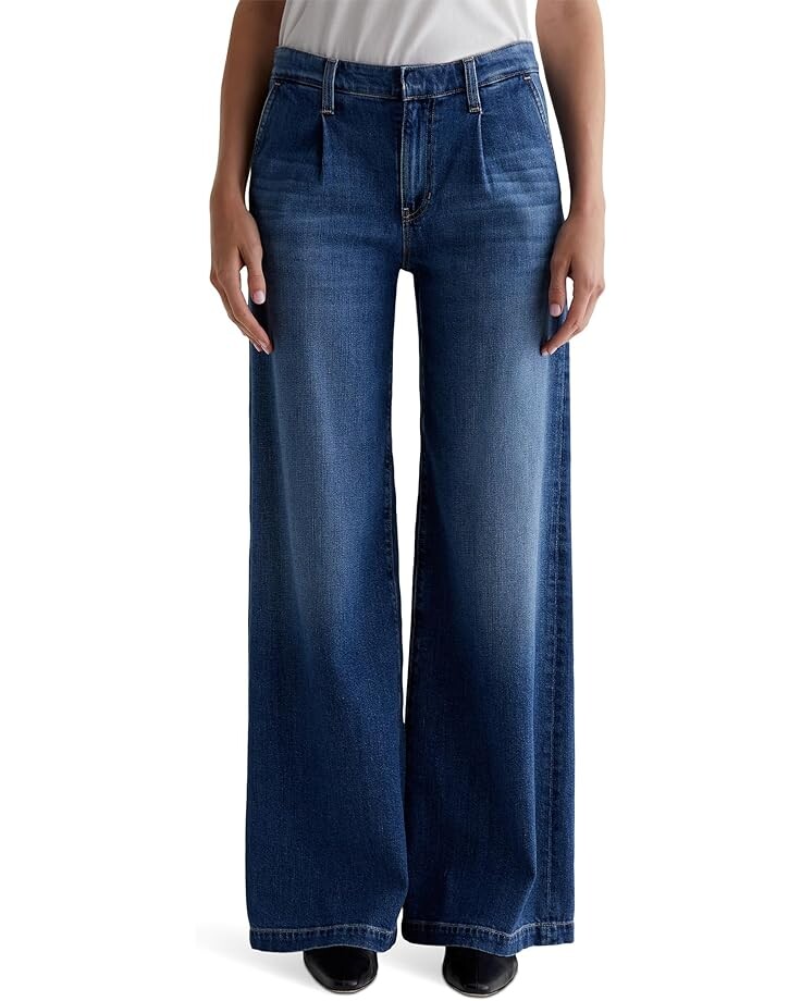

Джинсы AG Jeans Pleated Stella Wide Leg Palazzo in Provence, цвет Provence
