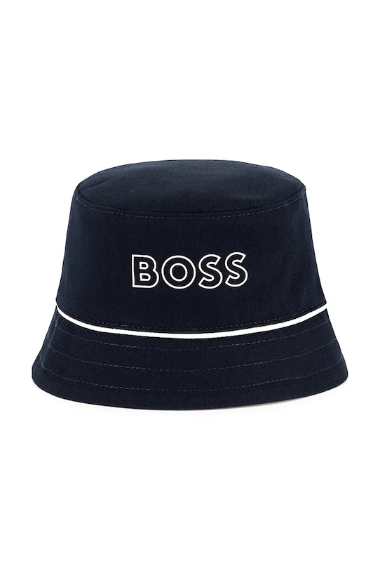 

Детская двусторонняя хлопковая шляпа Boss, темно-синий