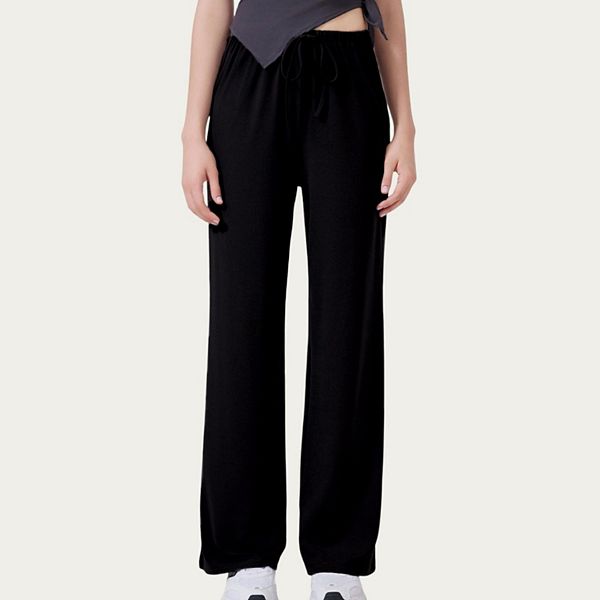 

Женские спортивные брюки с высокой талией, шнурком и свободным кроем Anna-Kaci, Black