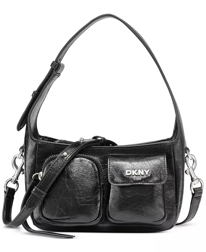 

Фредa Маленькая кроссбоди-сумка с несколькими карманами DKNY, черный