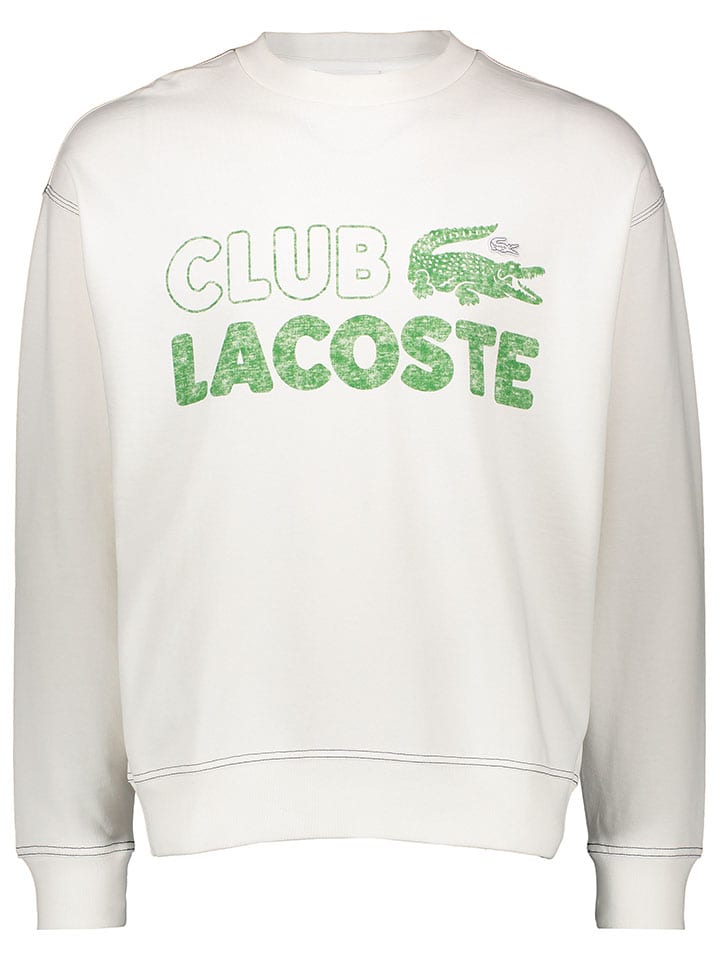 

Lacoste Белая толстовка