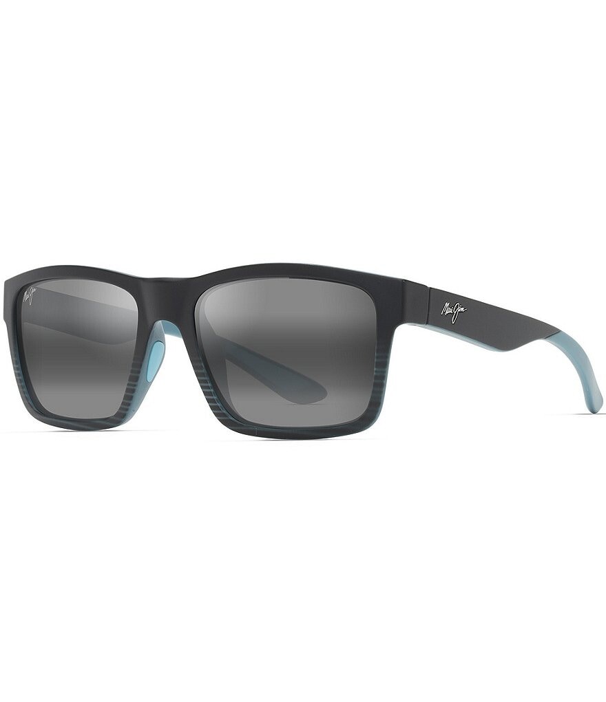 

Прямоугольные солнцезащитные очки унисекс Maui Jim The Flats PolarizedPlus2 57 мм, черный