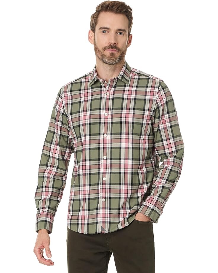 

Рубашка UNTUCKit Flannel Larsen Shirt, зеленый