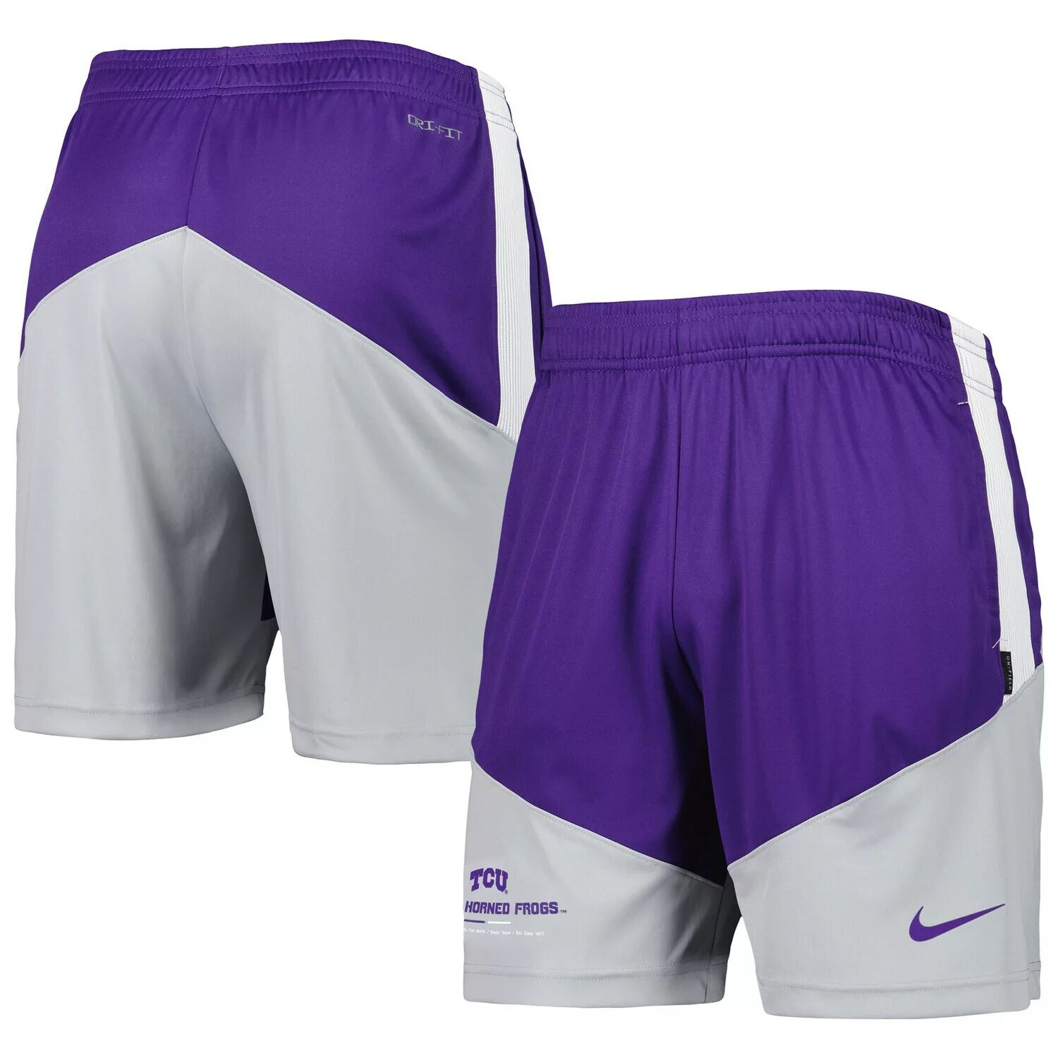 

Мужские фиолетовые/серые шорты TCU Horned Frogs Performance Player Nike