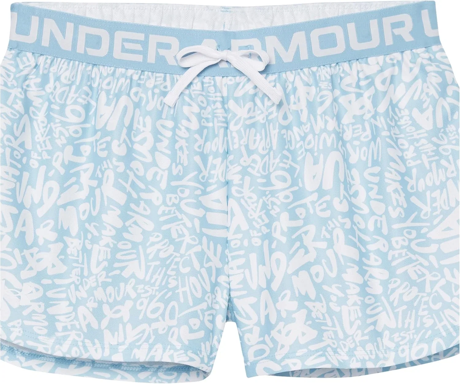Шорты Under Armour Girls Play Up, (490) Blizzard//White — фото 2