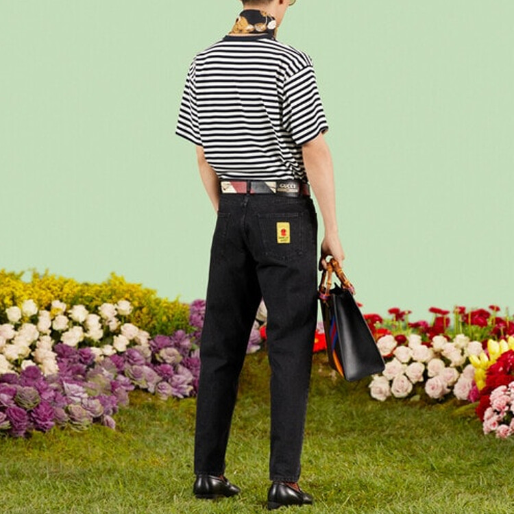 Футболка GUCCI Мужская, Chinese New Year, Black/White — фото 3