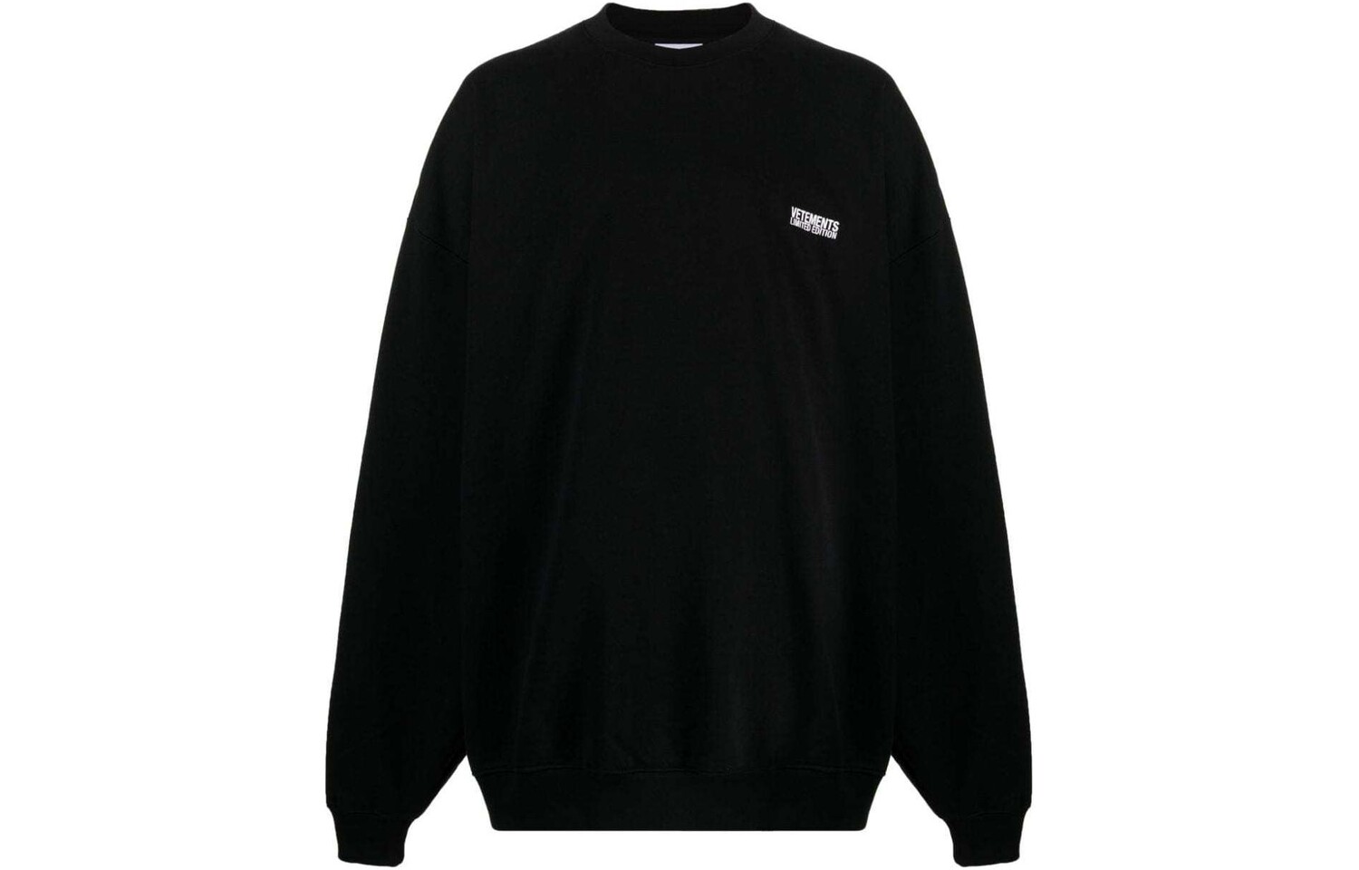 

Толстовка Vetements с вышитым логотипом, черный