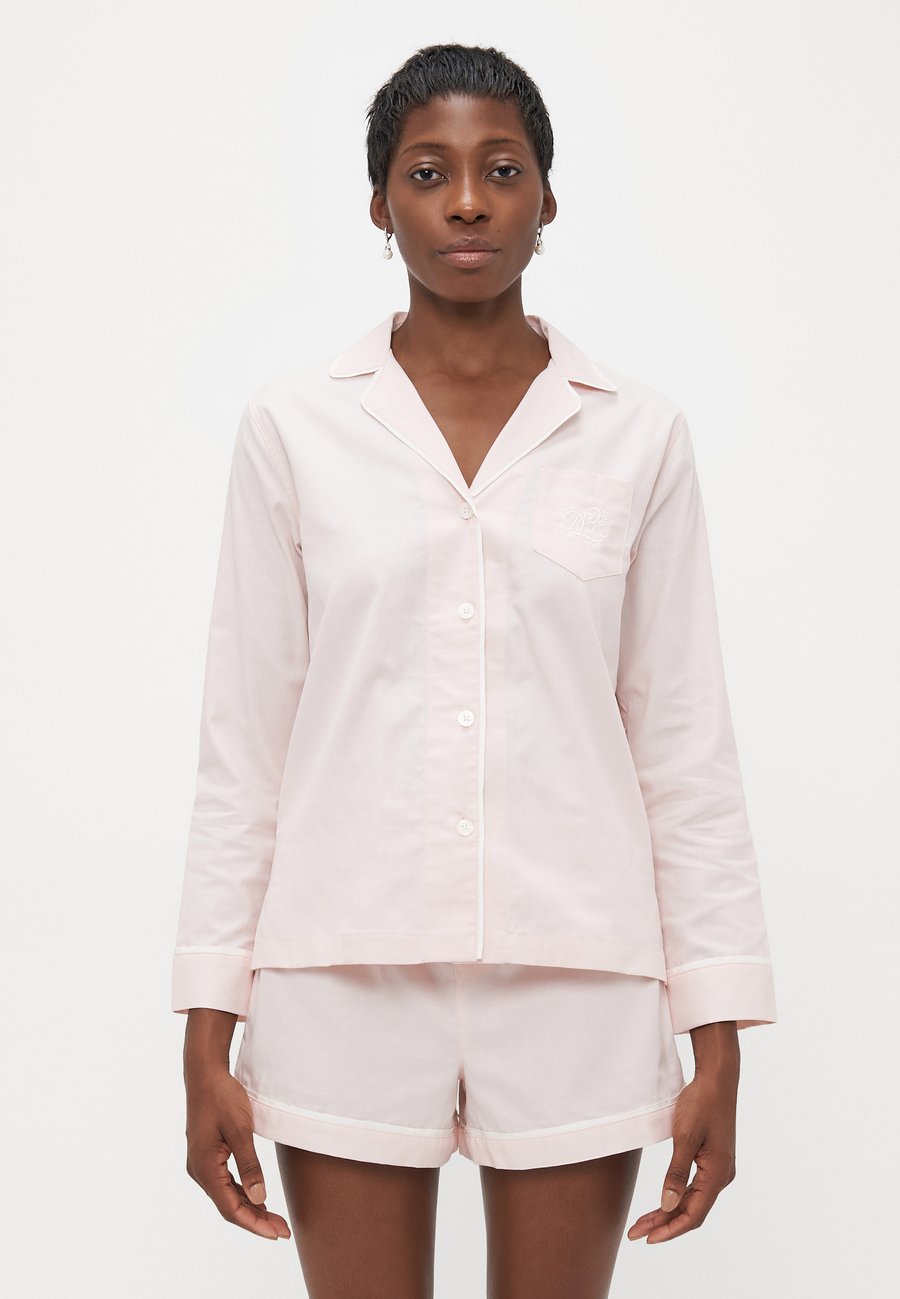 

Пижамный комплект Lauren Ralph Lauren HERRINGBONE NOTCH COLLAR PAJAMA SET, Blush/Light Pink