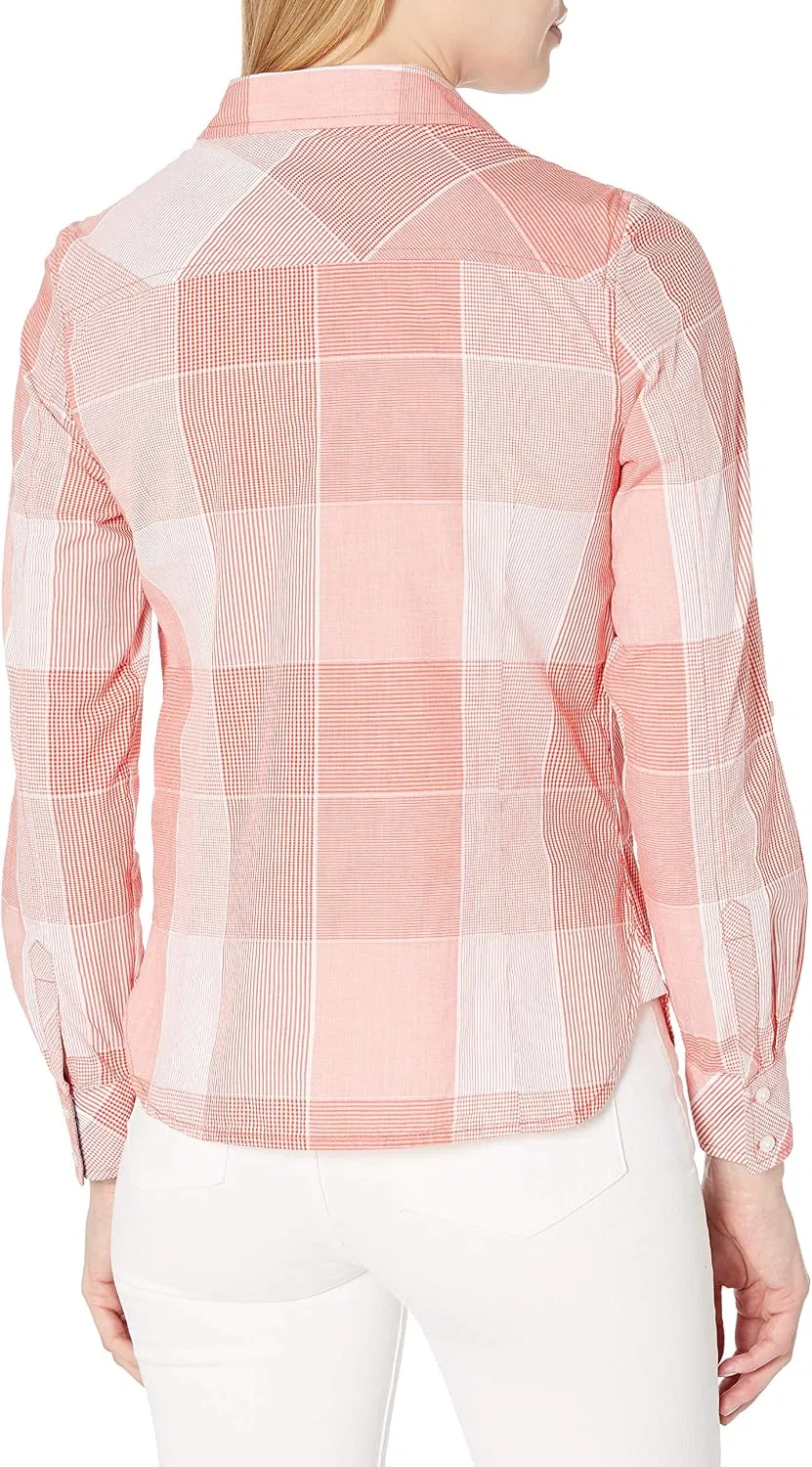 Блуза с длинным рукавом Roll Tab Button Down, Tommy Hilfiger, Flame Multi — фото 2