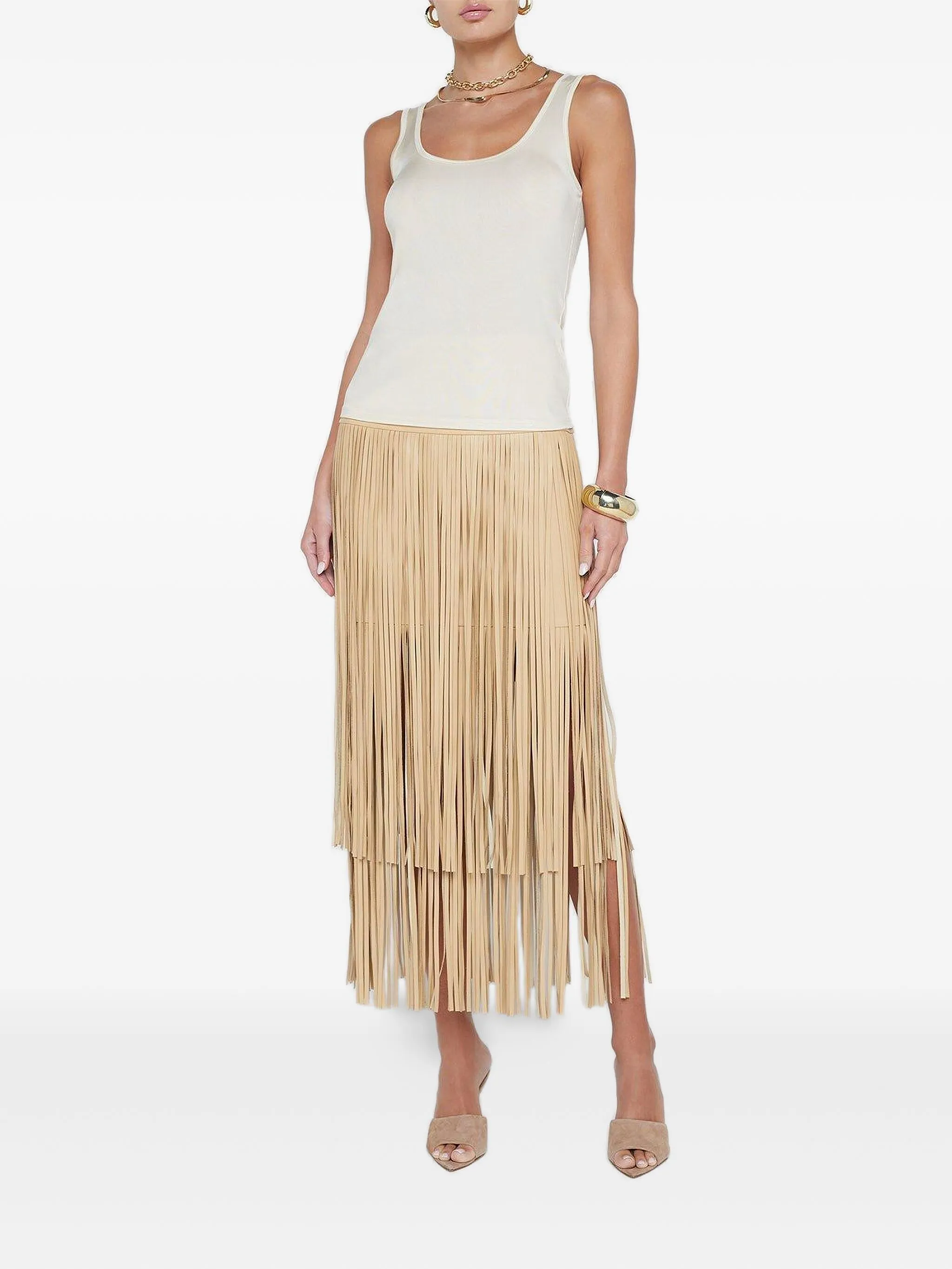 

Топ Chrissy с U-образным вырезом L'Agence, белый