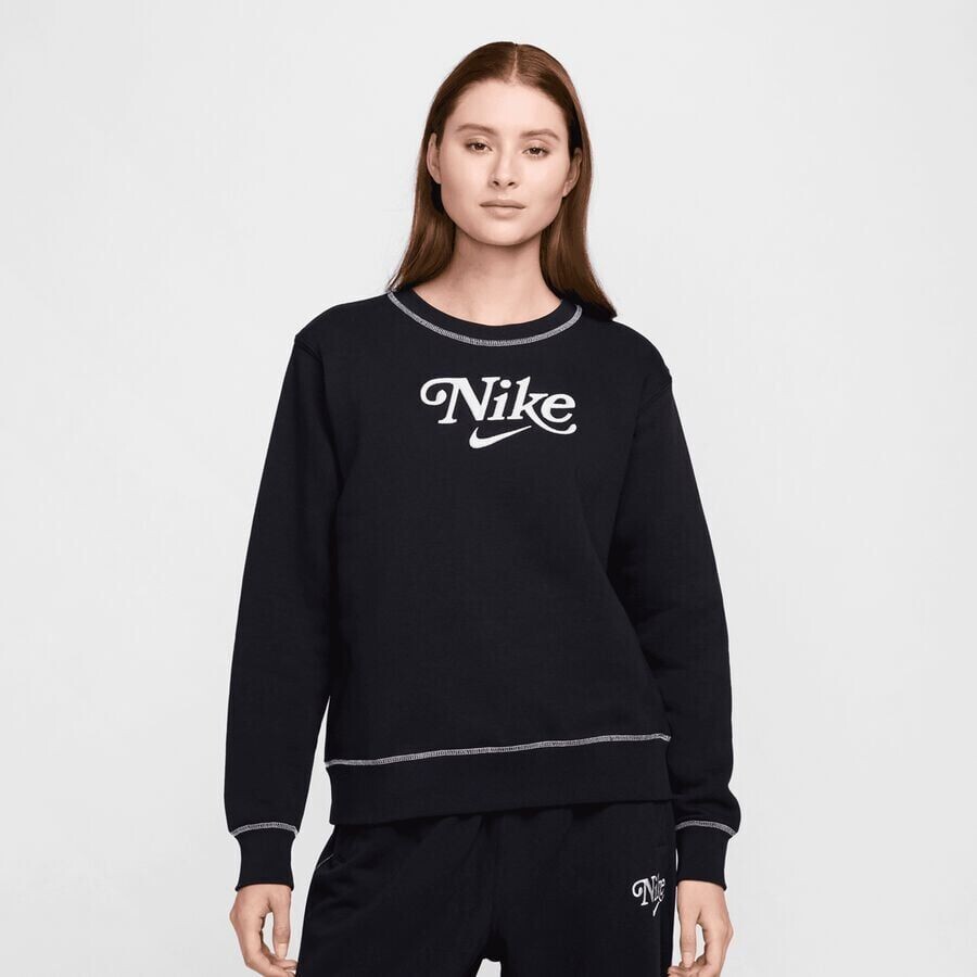 

Флисовая толстовка Sportswear с круглым вырезом NIKE, цвет black