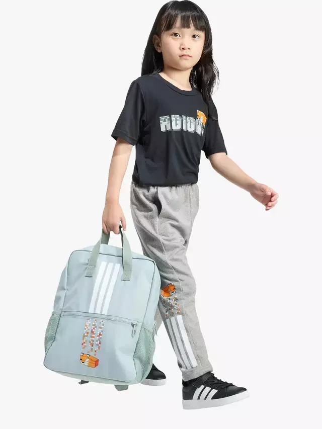 Детская тренировочная футболка Minecraft, черная adidas — фото 3