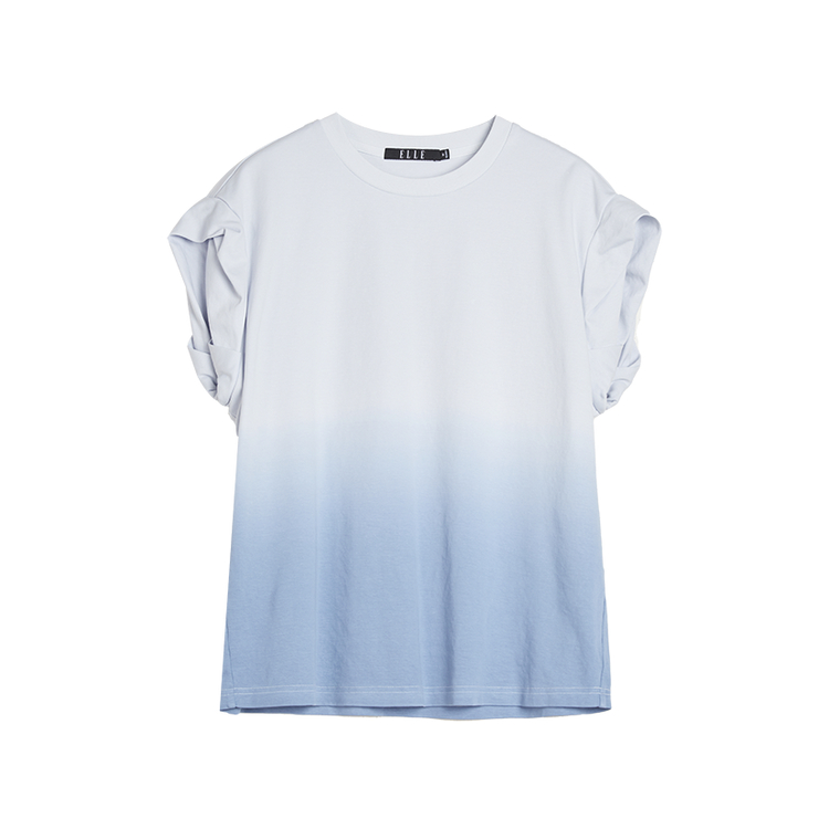 

ELLE Футболка Women's Blue Crew Neck Moderate Straight Fit, Синий, ELLE Футболка Women's Blue Crew Neck Moderate Straight Fit