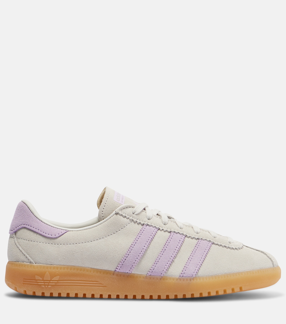 Бермуды из замши сникерсы Adidas, Grey One/Powder Plum/Gum 3 — фото 4