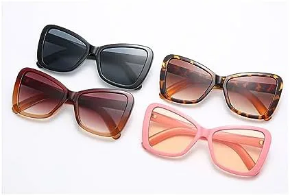 

Солнцезащитные очки с маленькой бабочкой для женщин, ретро-винтаж, розовые, с защитой от УФ-излучения UV400, солнцезащитные очки для мужчин MTZJH, C1 Black