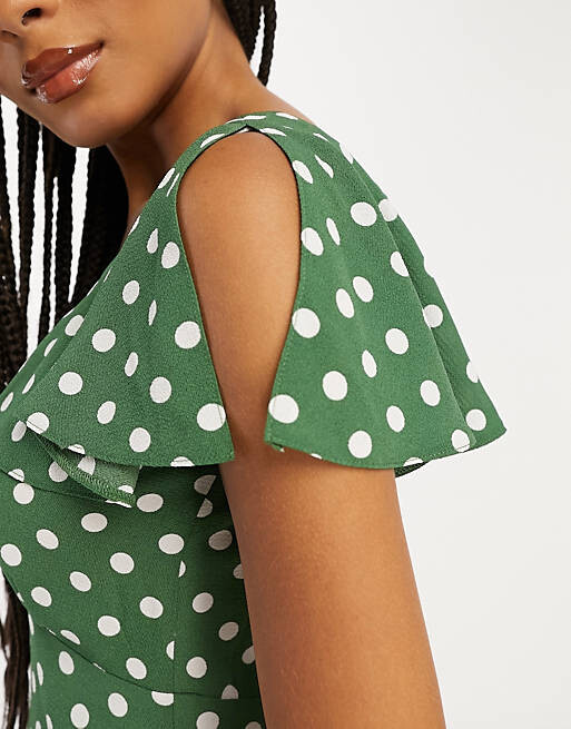 

Чайное платье мини с длинными рукавами и пуговицами ASOS DESIGN