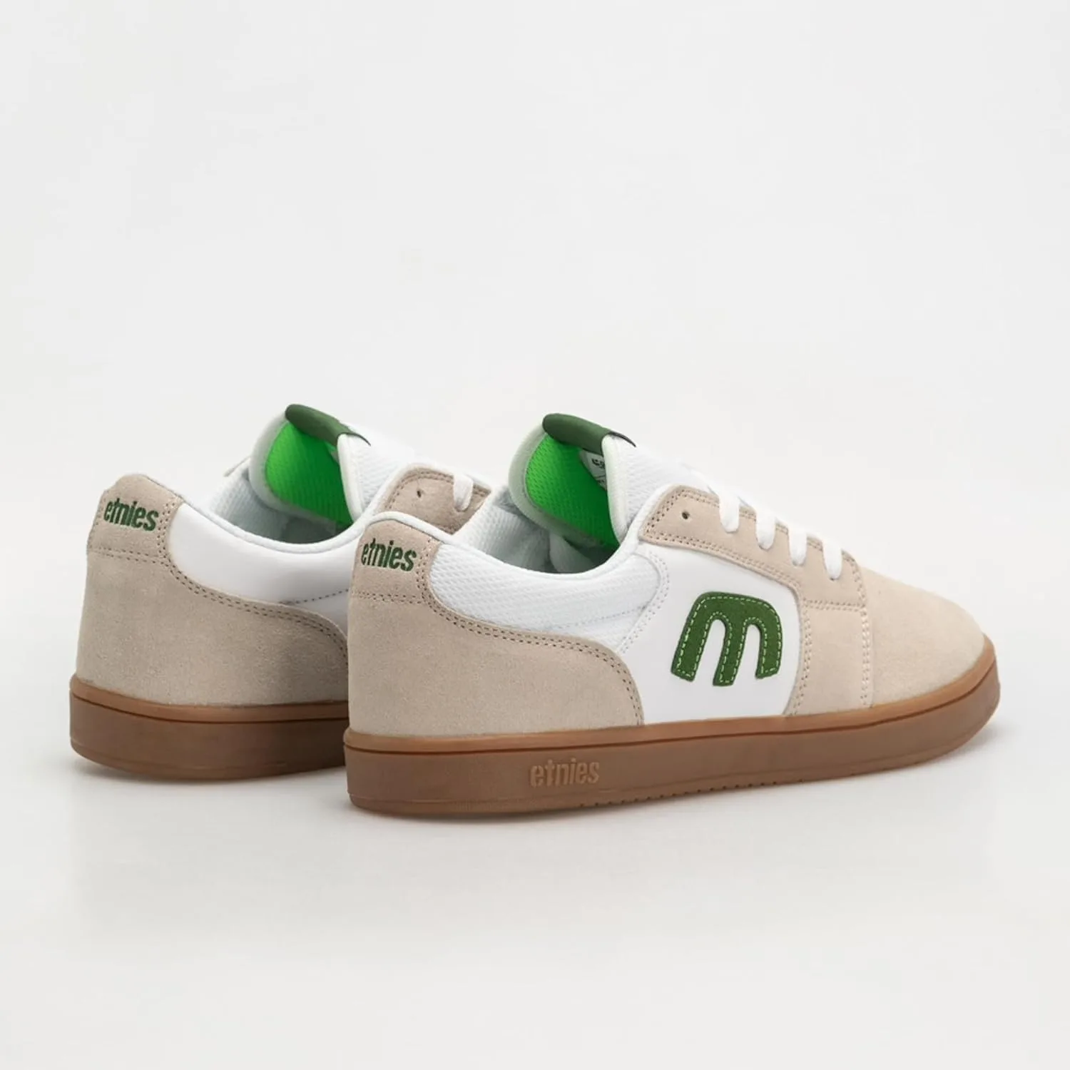 Мужские скейтбордистские кроссовки Etnies Cresta, белый/зеленый — фото 4