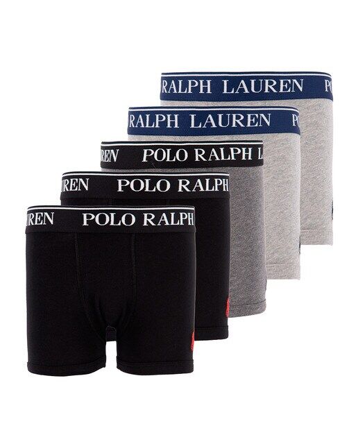 

Белье для мальчика с фирменным рисунком Polo Ralph Lauren, серый