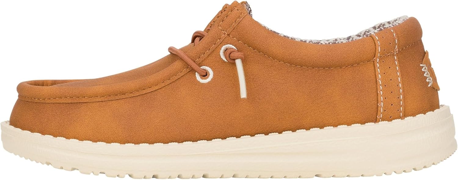 Мокасины HEYDUDE Kids' Wally Classic (для малышей/детей/подростков), Tan — фото 3