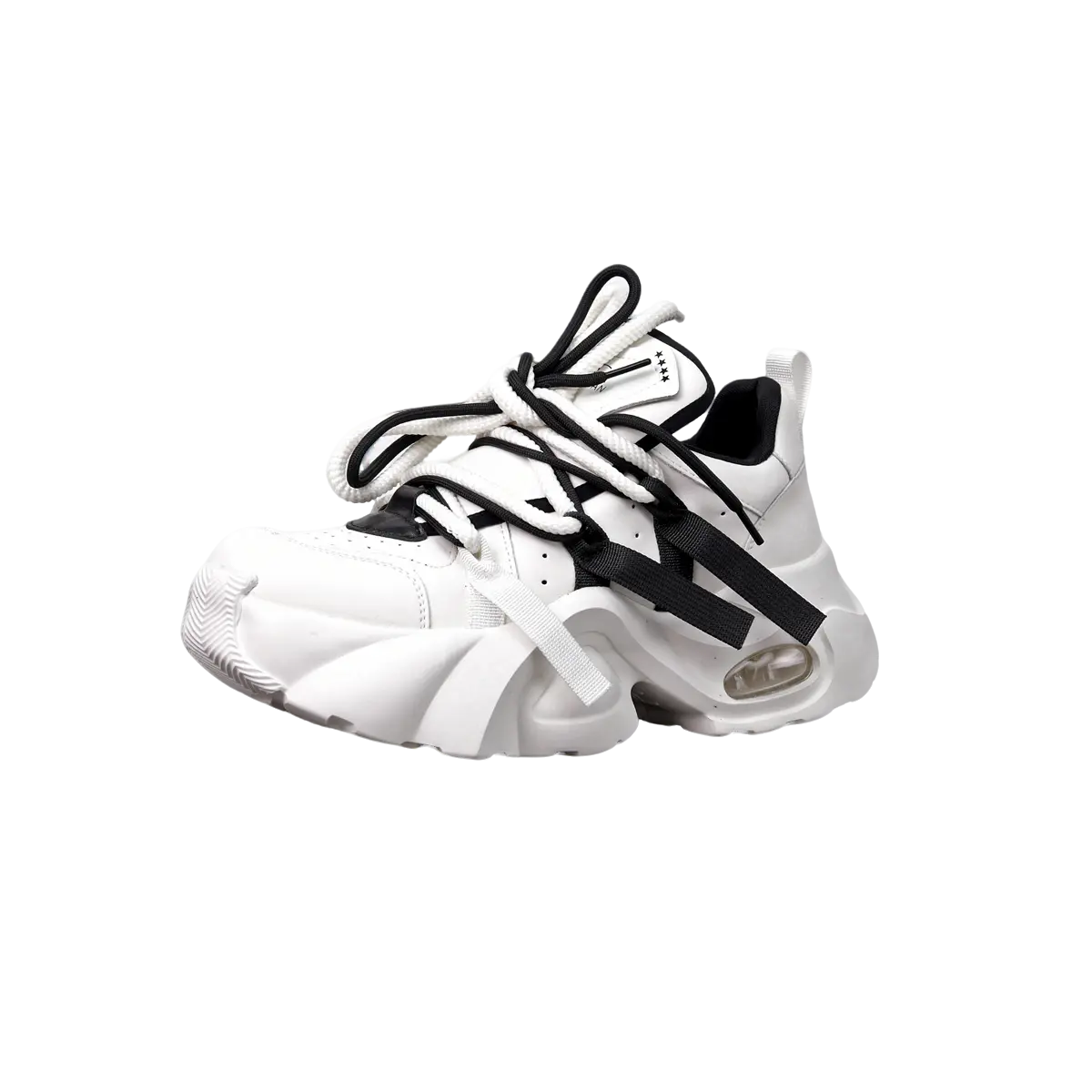 

Banas X UCOC x Мужские массивные кроссовки лоу-топ бело-черные, цвет White Black