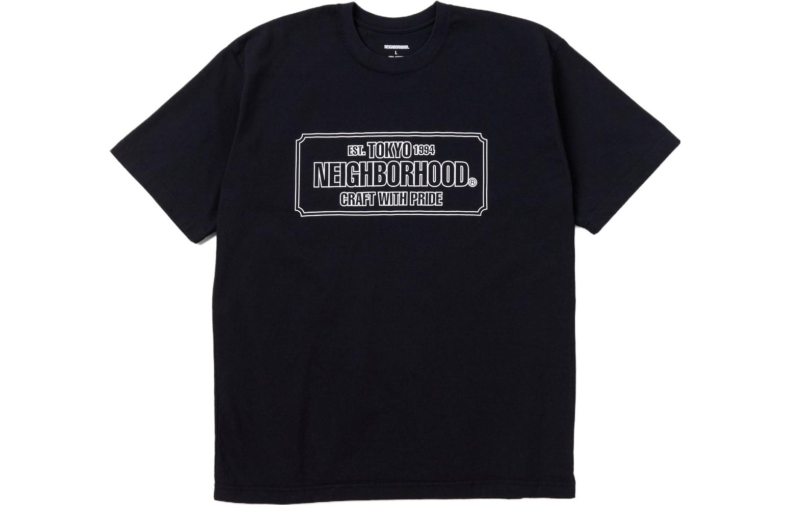 

Футболка из хлопка с логотипом NEIGHBORHOOD, черный