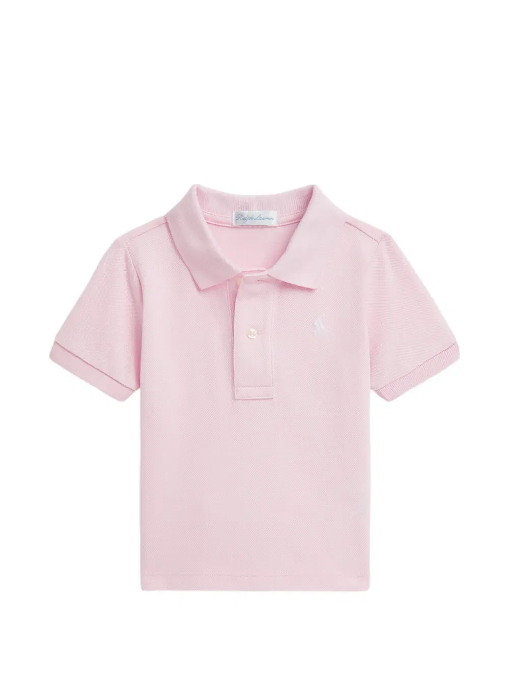 Рубашка-Поло из пике с вышитым логотипом Polo Ralph Lauren Kids, розовый