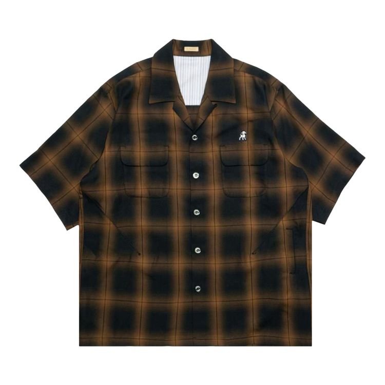 

Рубашка Undercover Front Flap Pocket Shirt 'Orange Check', оранжевый